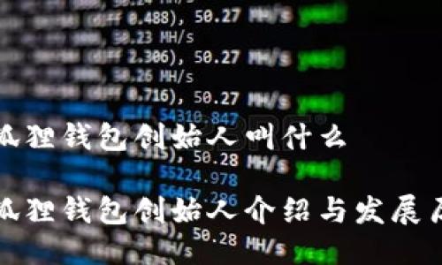 小狐狸钱包创始人叫什么

小狐狸钱包创始人介绍与发展历程