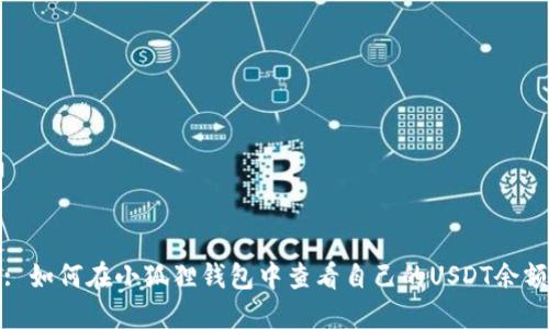 : 如何在小狐狸钱包中查看自己的USDT余额